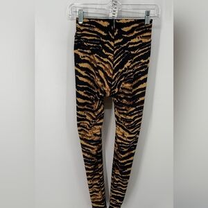 NWOT Adam Selman Tiger Animal Print Compression Slimming Leggings Sz Small